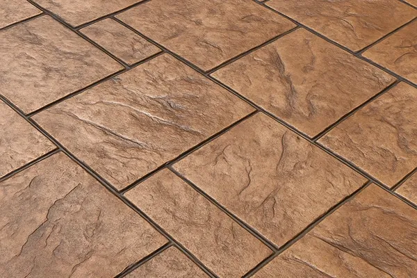 Asher slate stamped concrete patio Colorado Springs