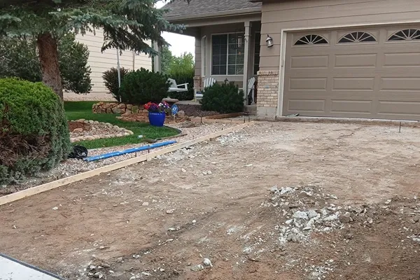 New concrete driveway installed in Colorado Springs